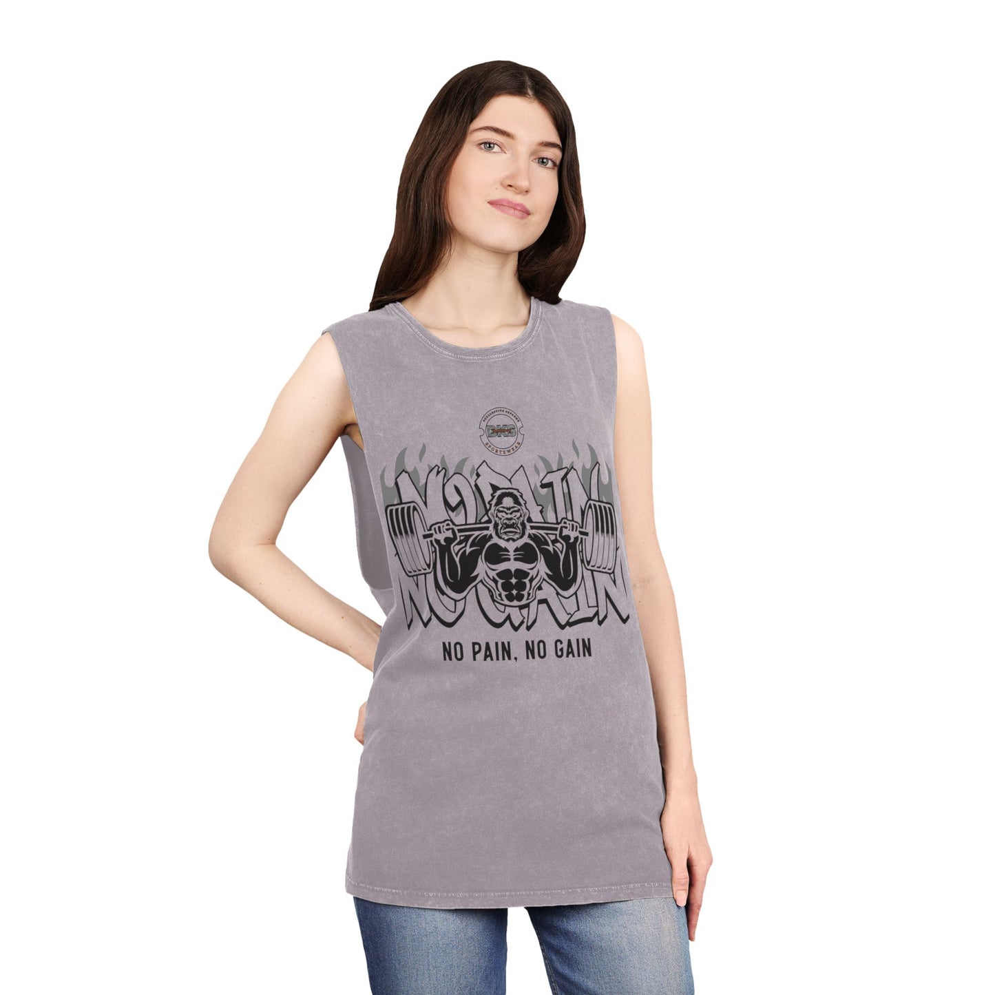 Gorilla Heat Stonewash Tank Top T Shirt (TS 1006)