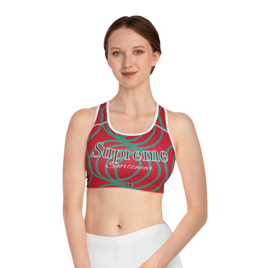 Circle Symetry Sports Bra X-mas Edition red ( SB 5000c)