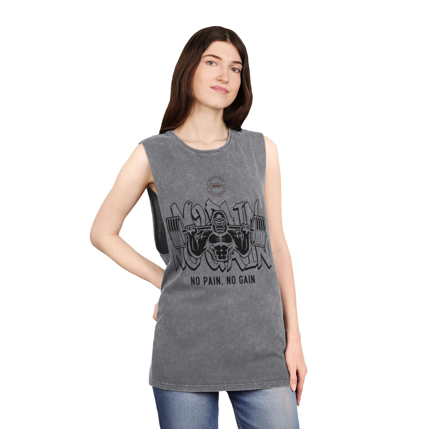 Gorilla Heat Stonewash Tank Top T Shirt (TS 1006)