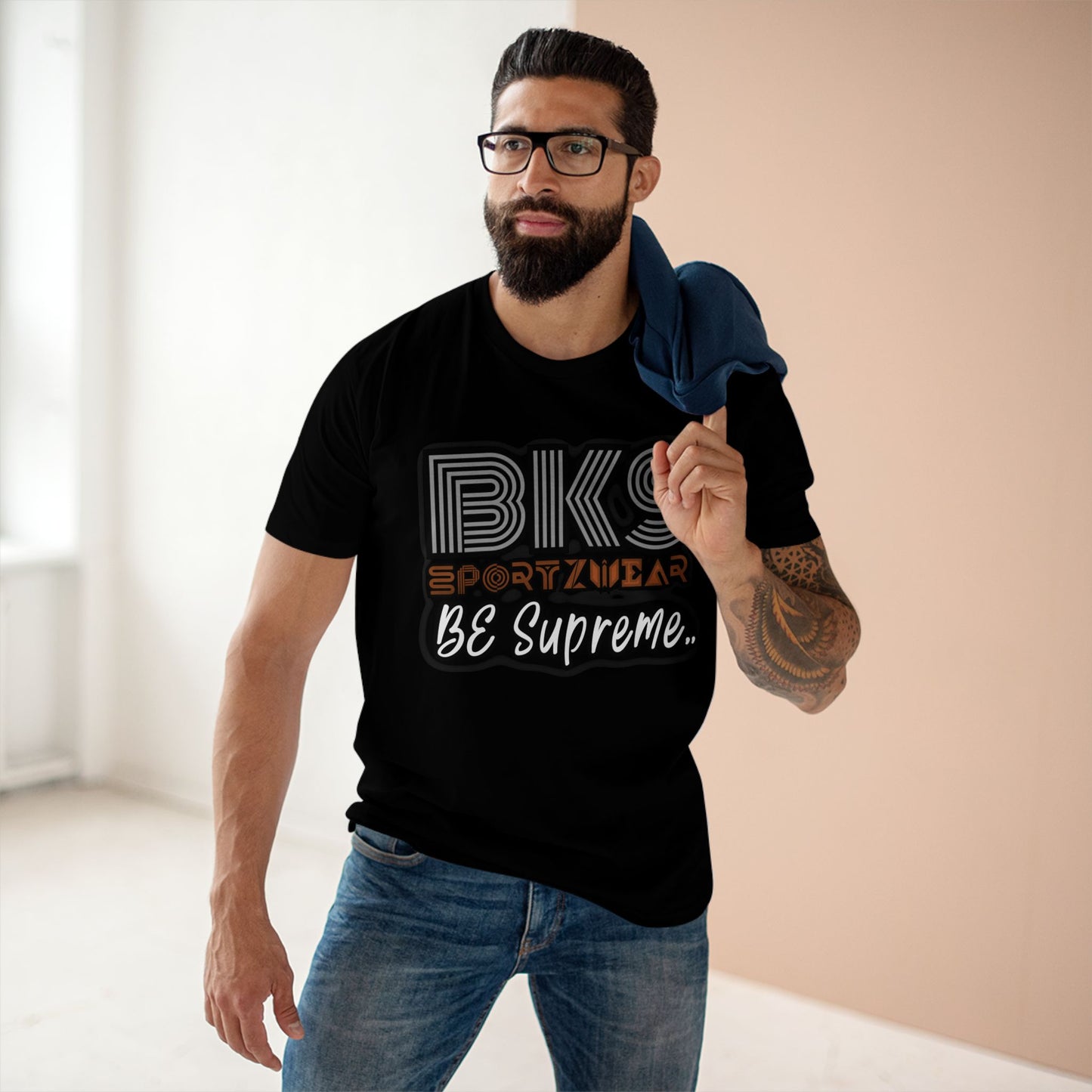 Men's BKS Grafitti Supreme Boxy T Shirt( TS 1004)