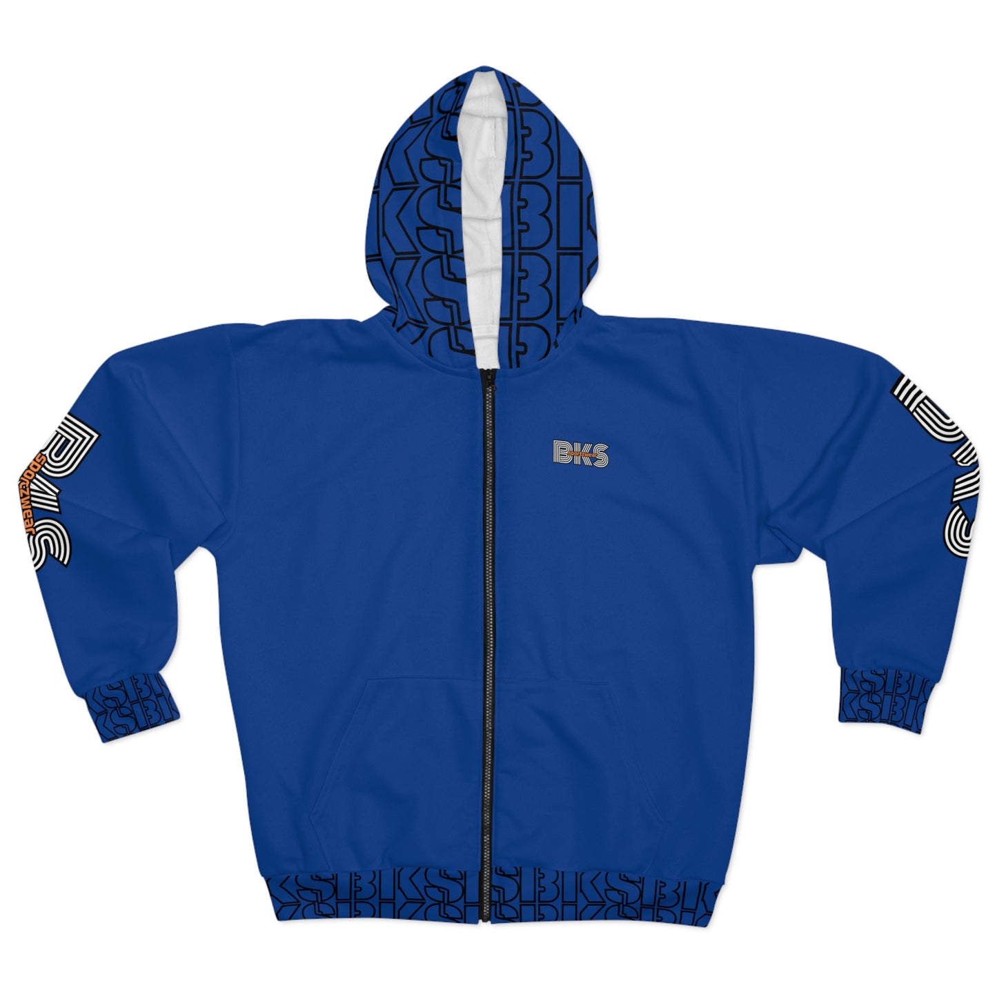 Sportz and Swag Unisex Zip Hoodie blue royale  (HS 4005)