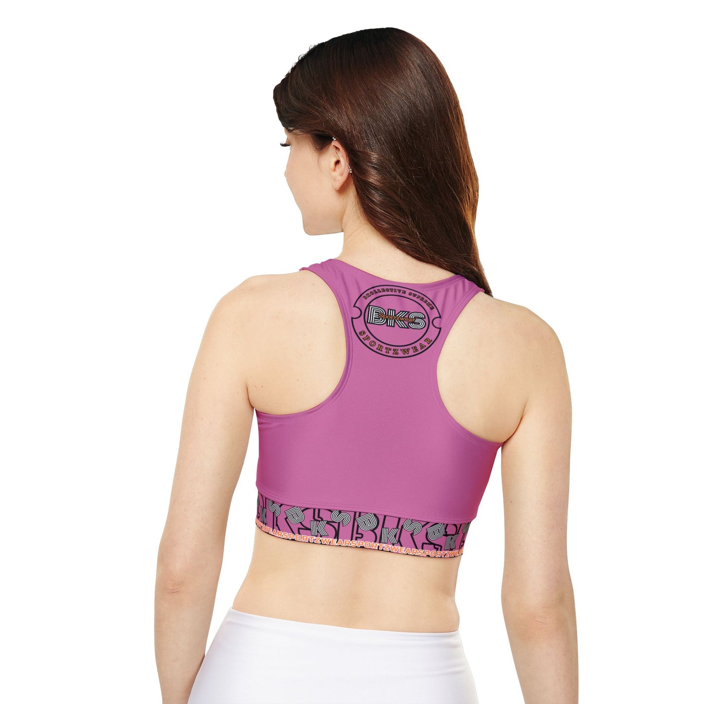 Supreme Sport Fully Lined, Padded Sports Bra  pink (SB 5304 )