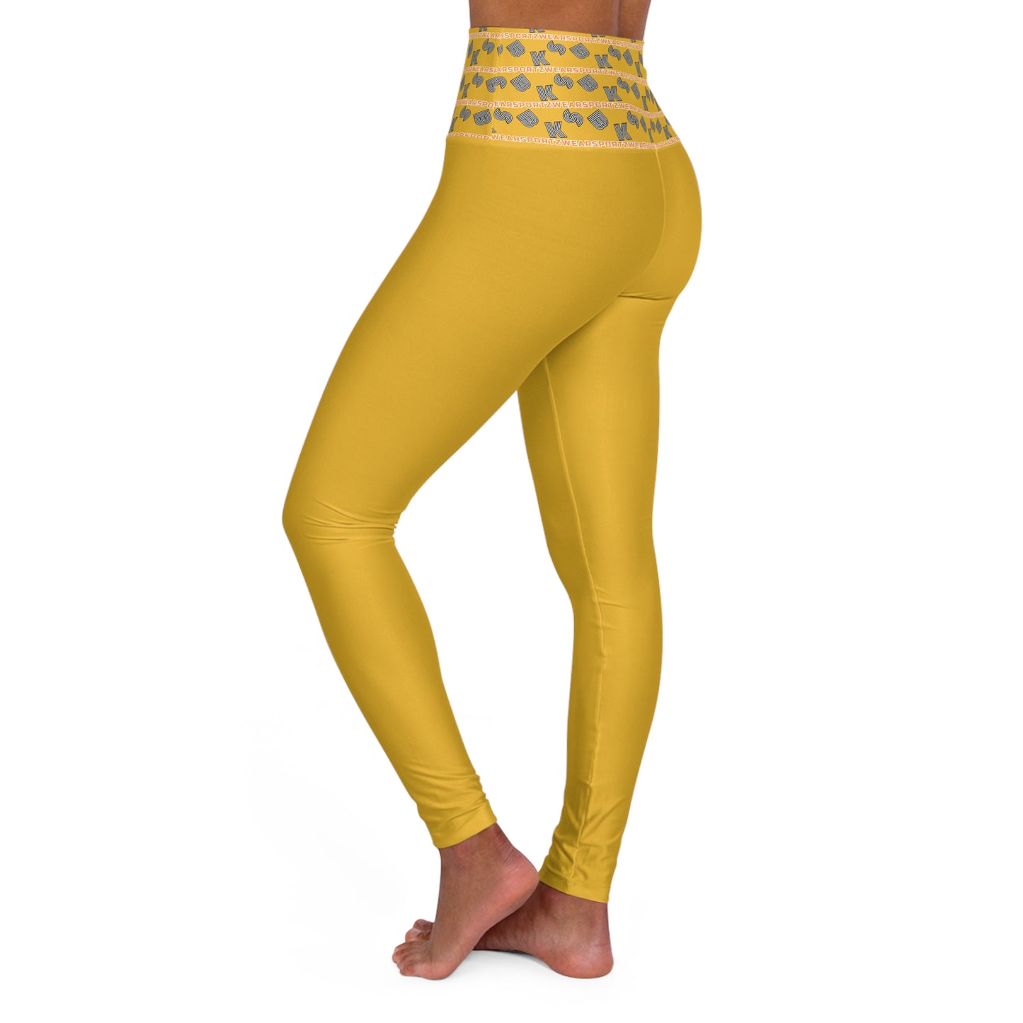 Supreme High Waisted Yoga Leggings  yellow (YP 7103)