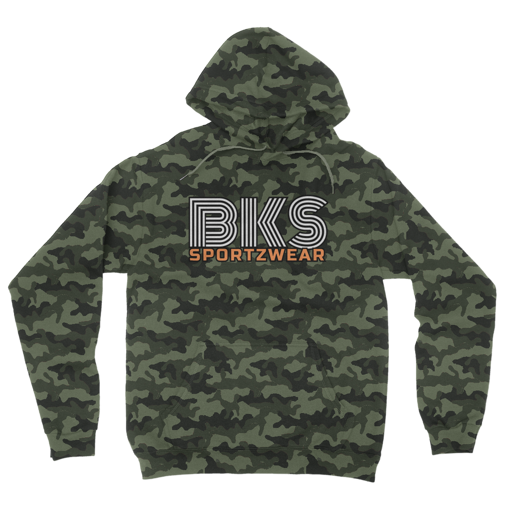 bks swirl sportzwear blk updated for print Camouflage Adult Hoodie