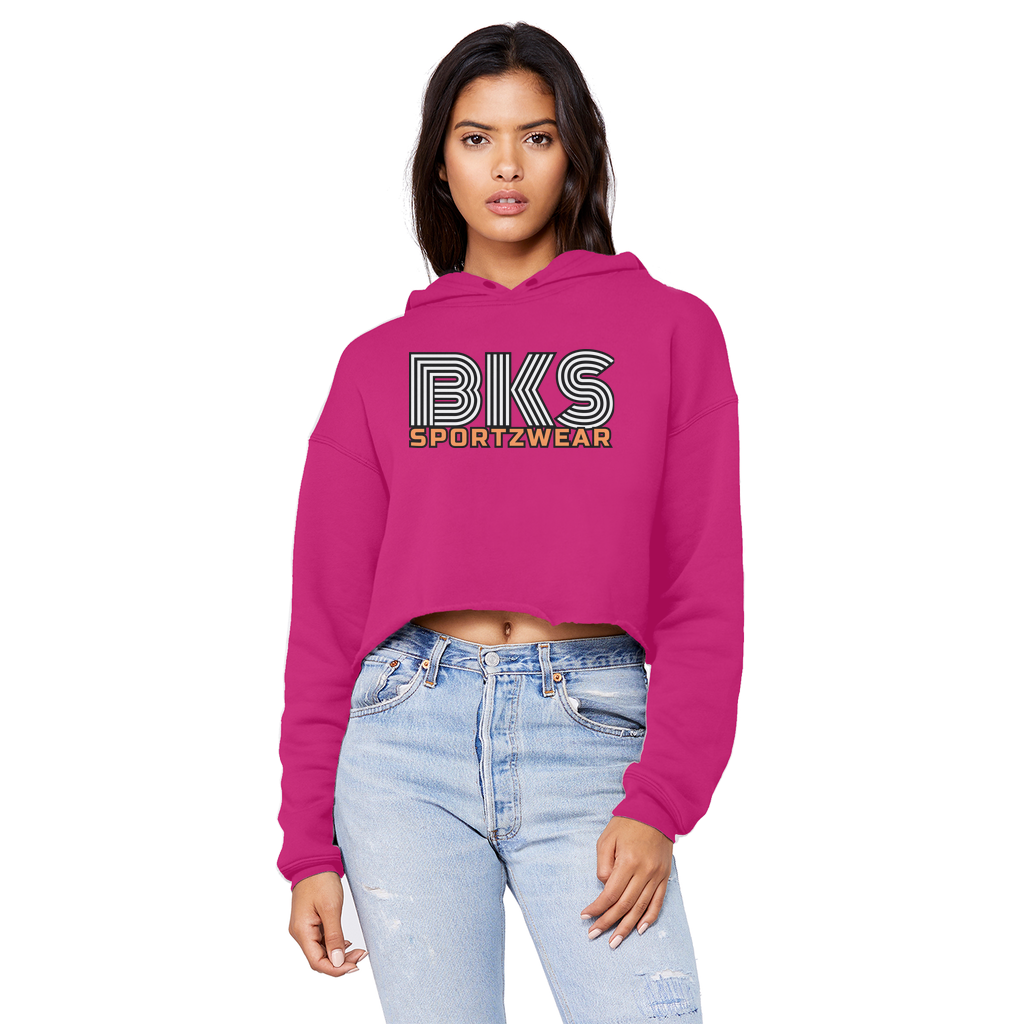 Bks Swirl Sportzwear  Cropped Raw Edge Boyfriend Hoodie