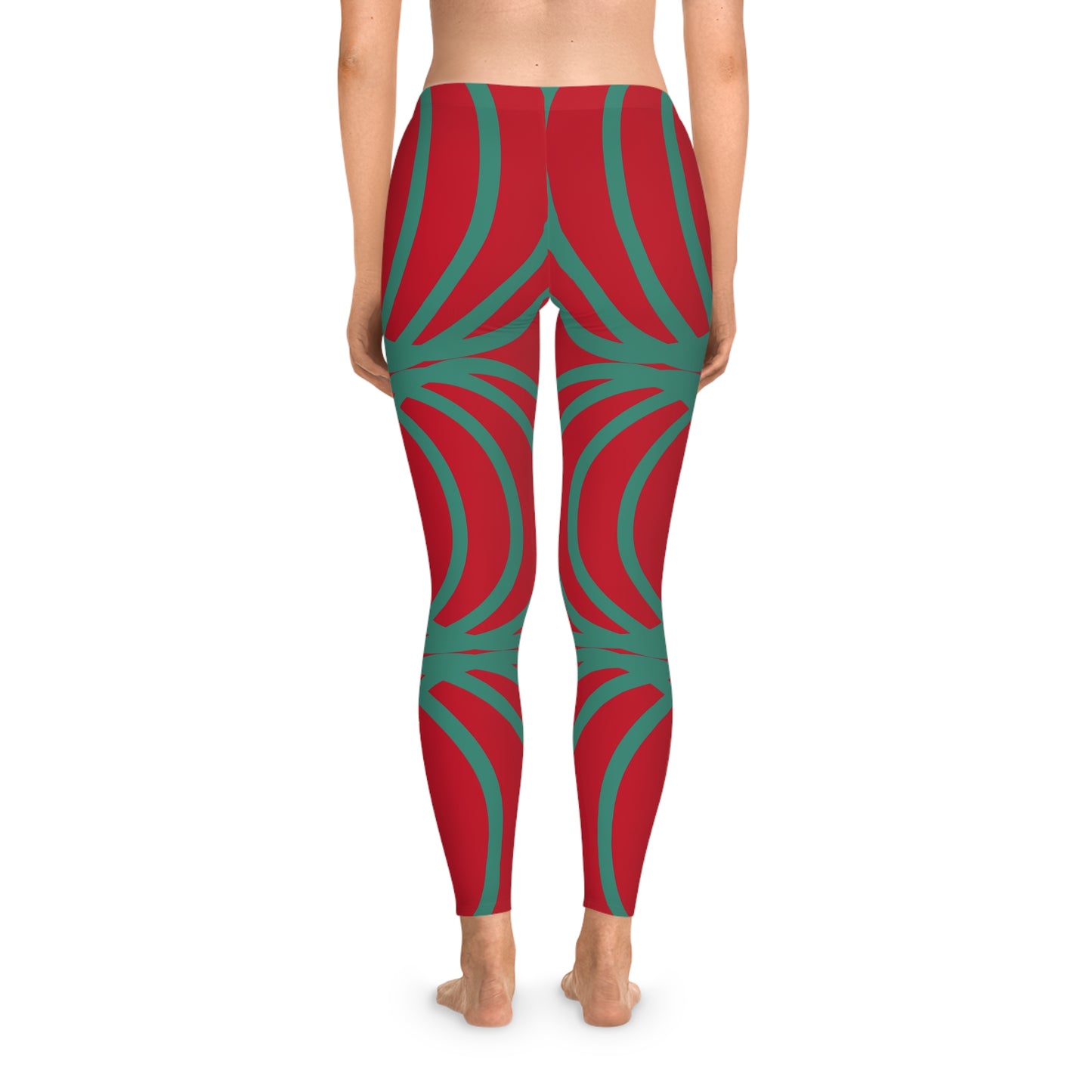 Circle Symetry Stretchy Leggings X-MAS Edition red (YP5100c)