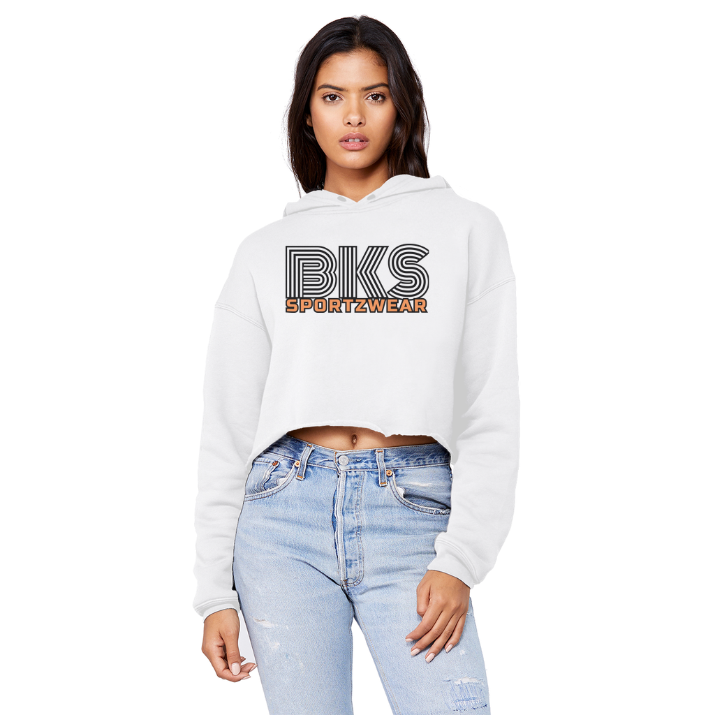 Bks Swirl Sportzwear  Cropped Raw Edge Boyfriend Hoodie