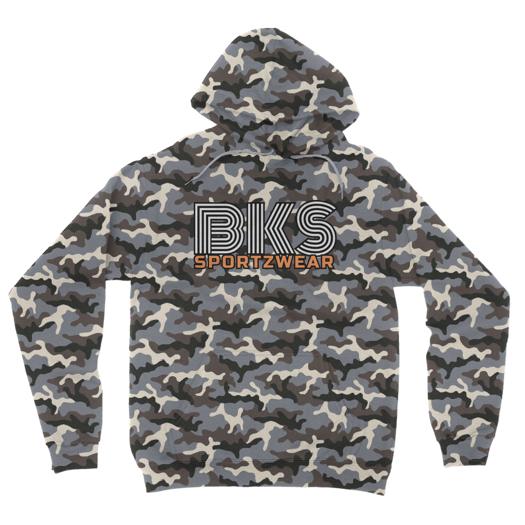 bks swirl sportzwear blk updated for print Camouflage Adult Hoodie