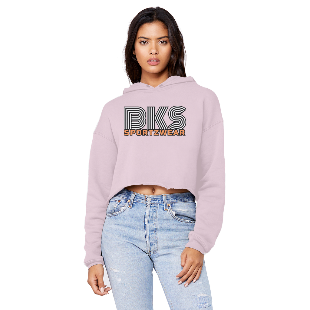 Bks Swirl Sportzwear  Cropped Raw Edge Boyfriend Hoodie