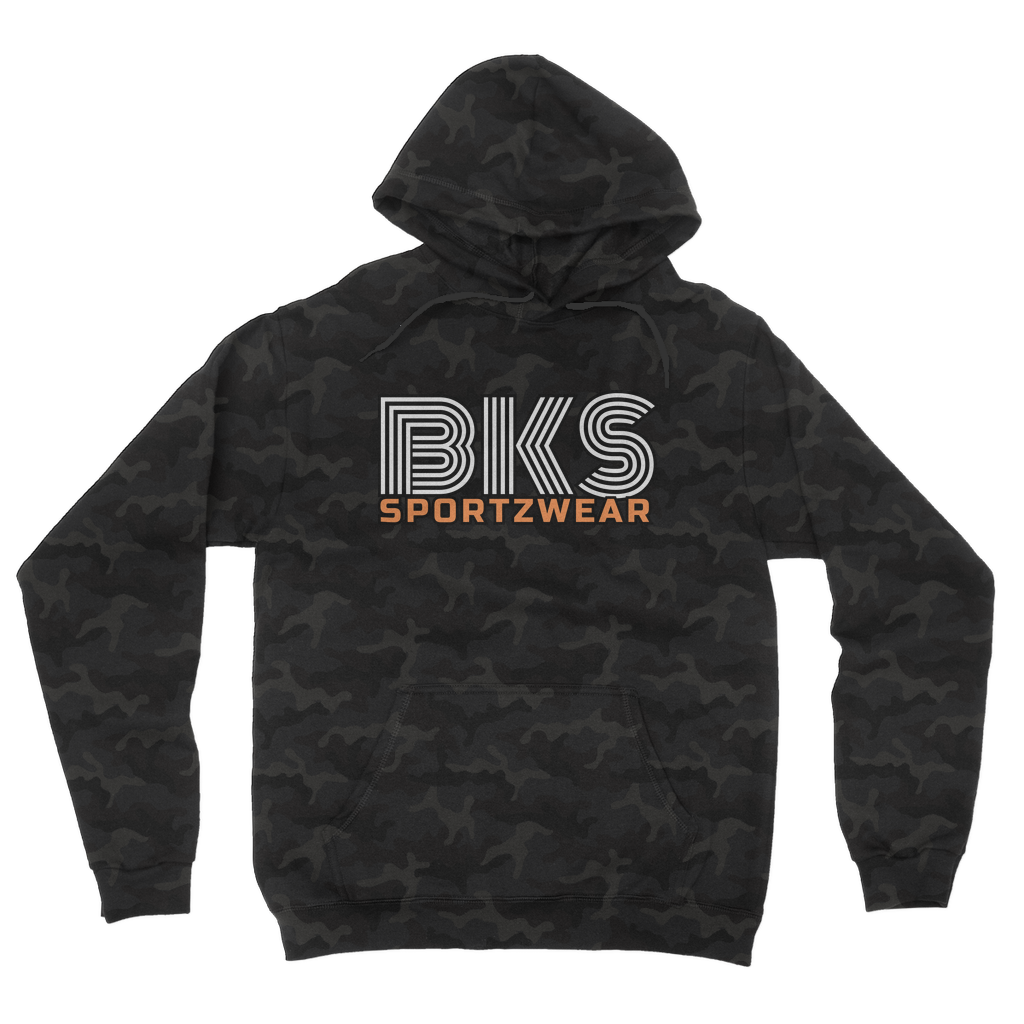 bks swirl sportzwear blk updated for print Camouflage Adult Hoodie