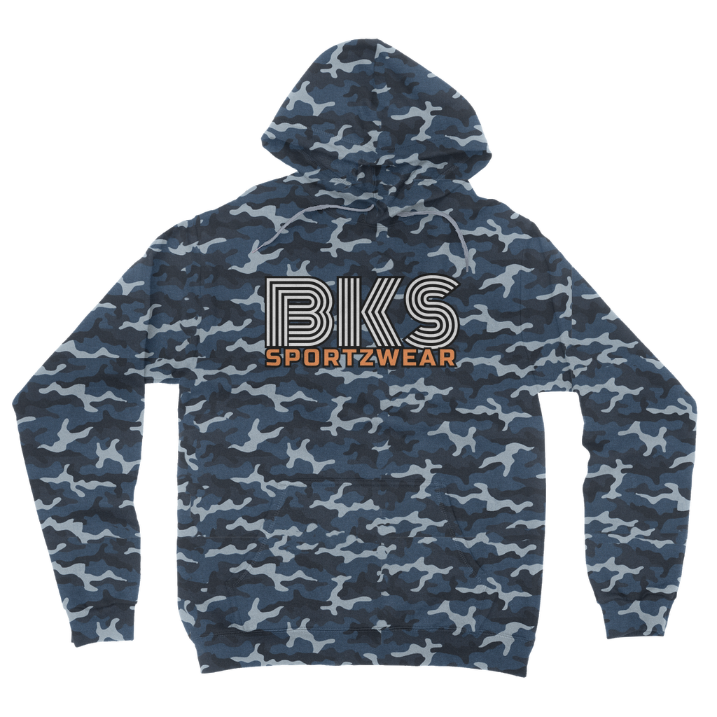 bks swirl sportzwear blk updated for print Camouflage Adult Hoodie