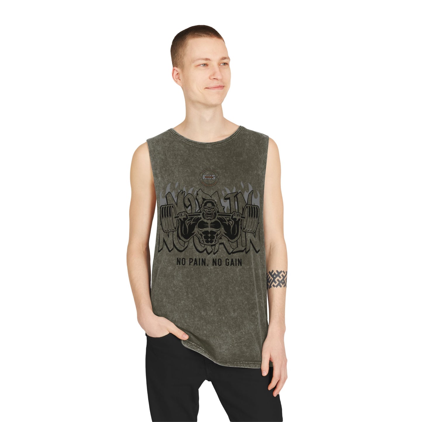 Gorilla Heat Stonewash Tank Top T Shirt (TS 1006)