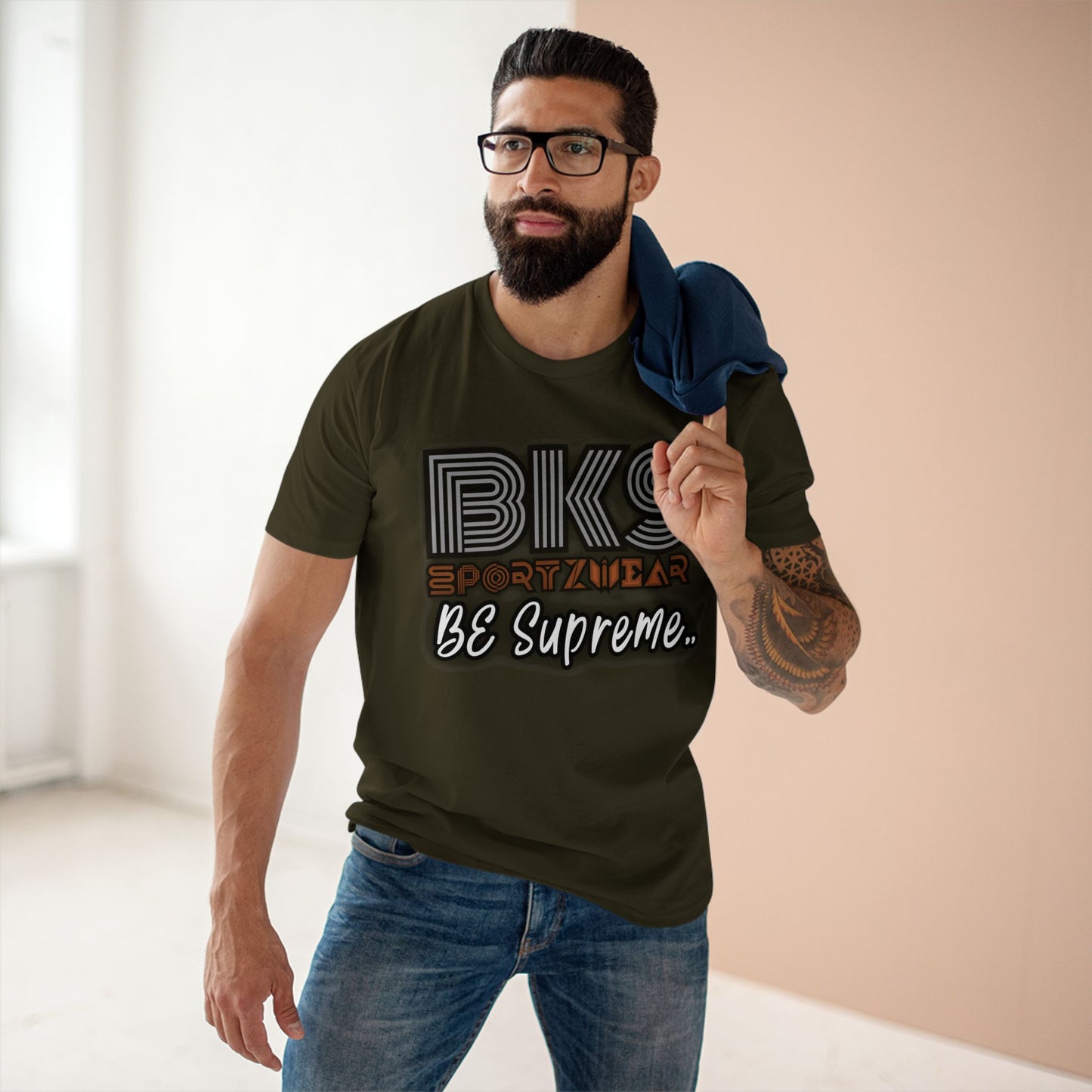 Men's BKS Grafitti Supreme Boxy T Shirt( TS 1004)