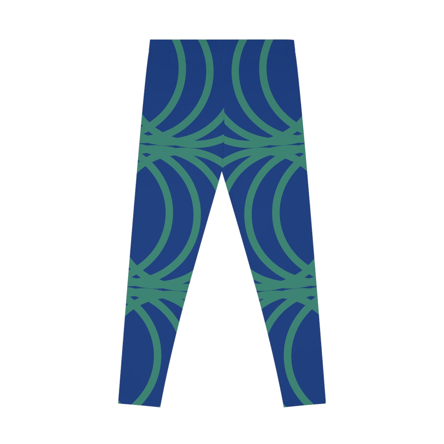 Circle Symetry Stretchy Leggings blue (YP5102)