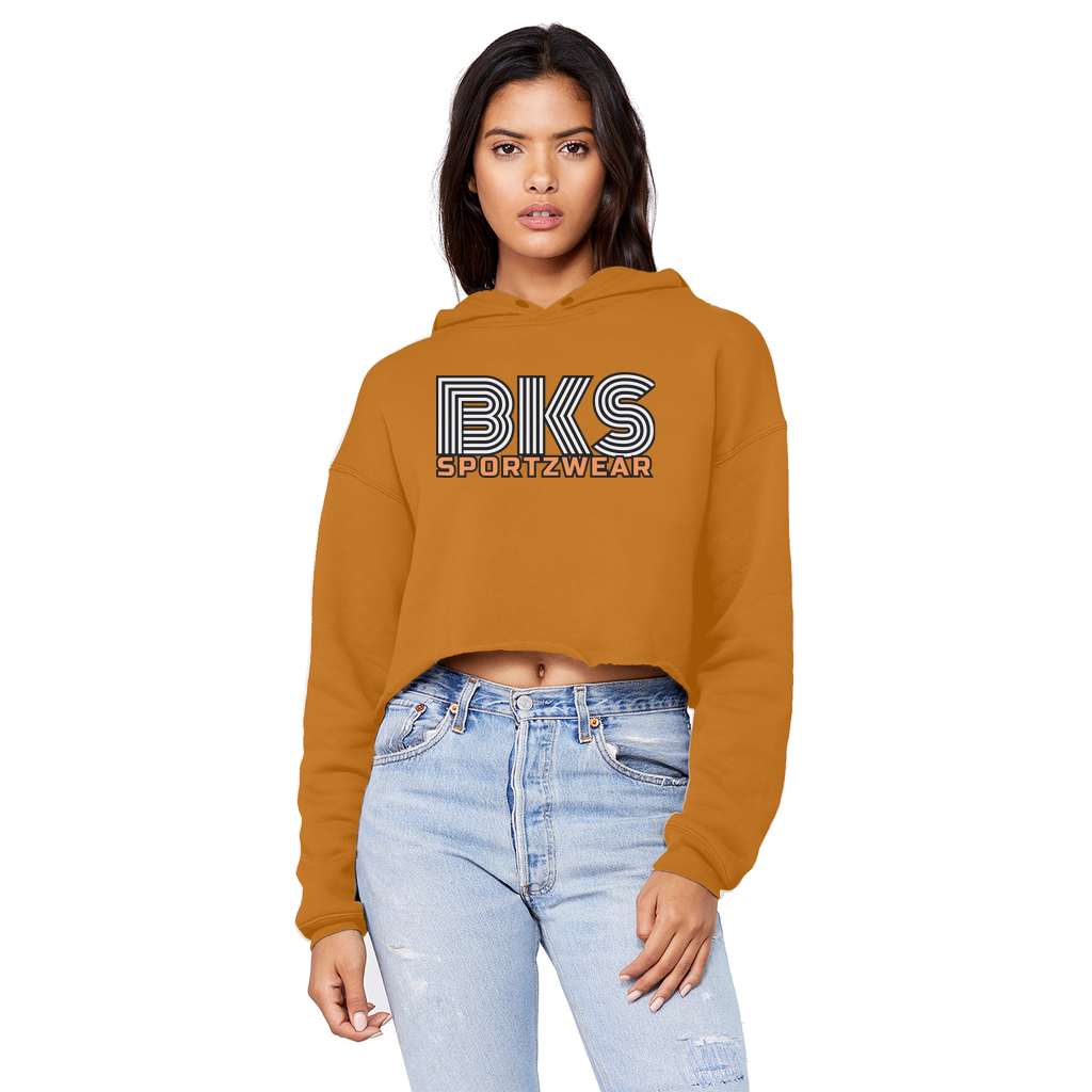 Bks Swirl Sportzwear  Cropped Raw Edge Boyfriend Hoodie