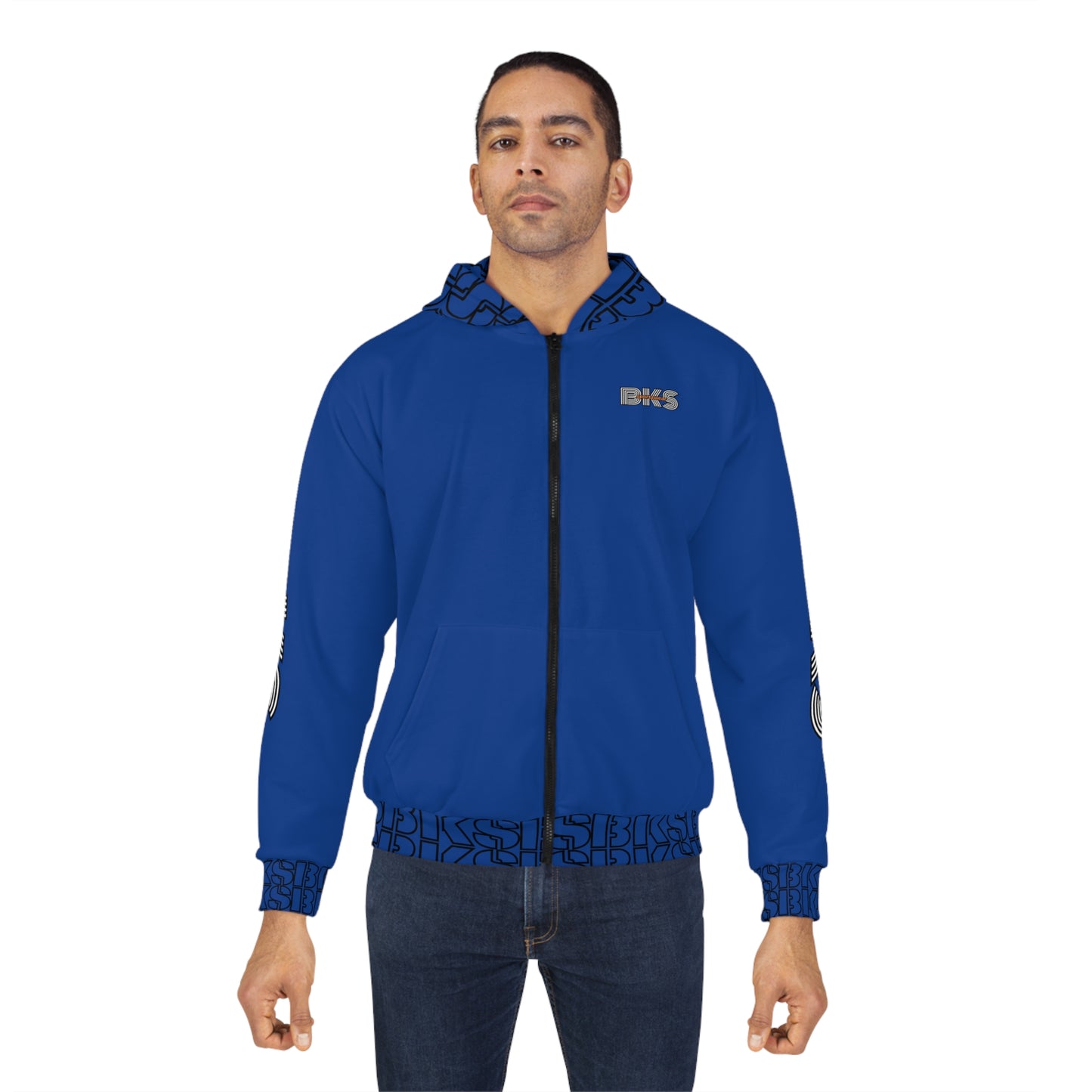 Sportz and Swag Unisex Zip Hoodie blue royale  (HS 4005)