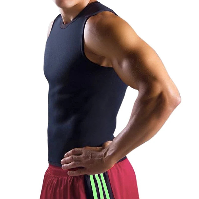 Men  Slimming Sauna Tank Workout Shirt