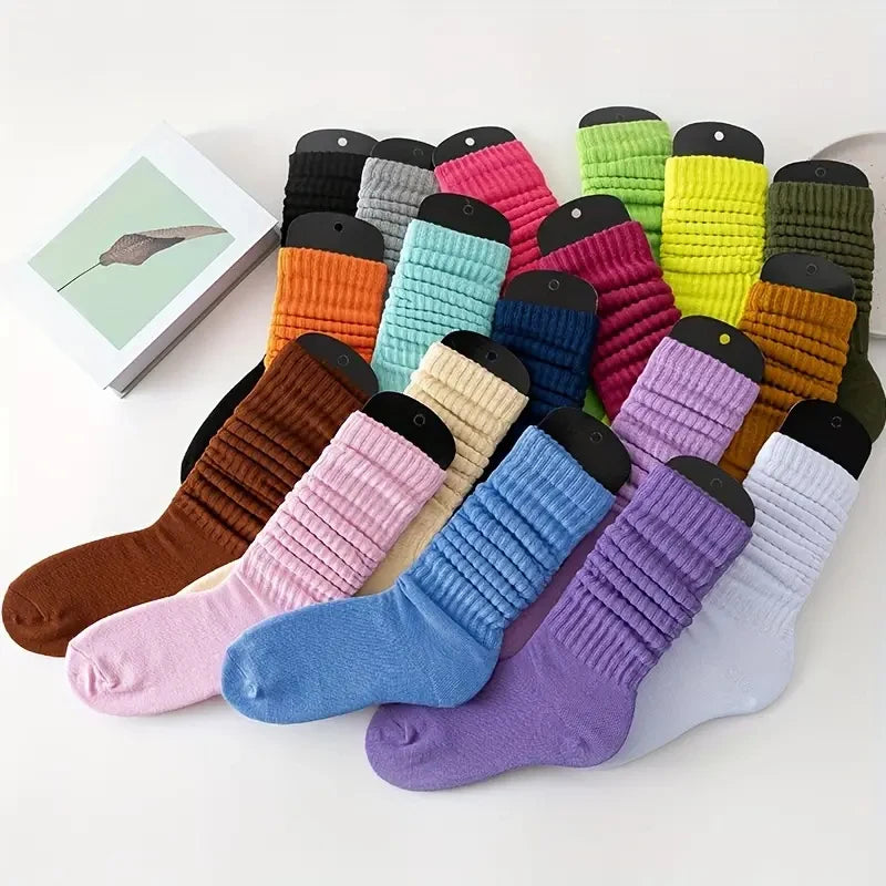 Women's thick slouch socks for autumn and winter/ 10 pair variety pack