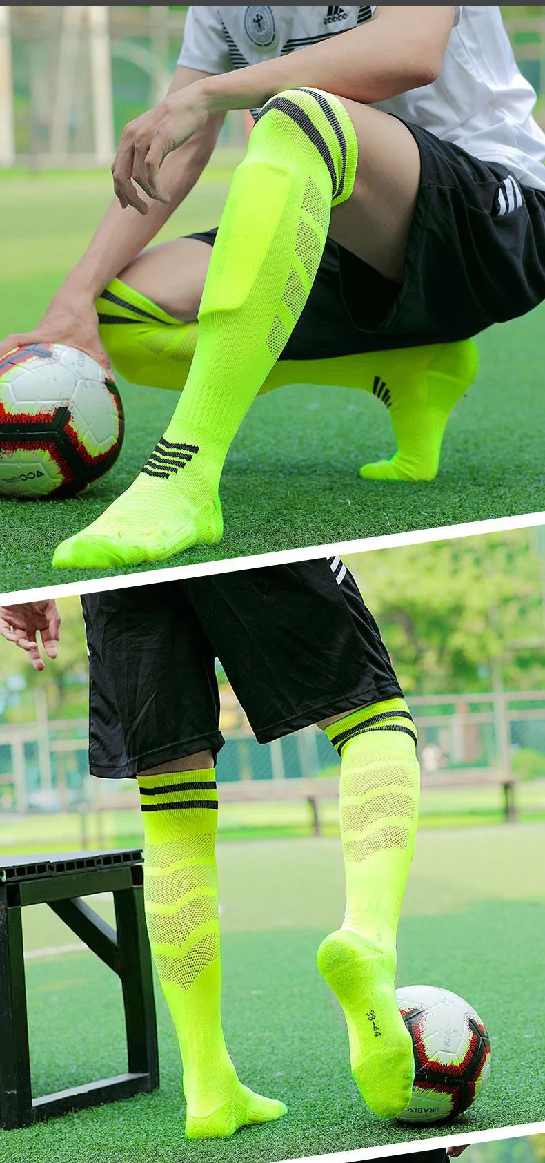 Adults/ Youths Breathable Knee-high Training Sports Socks