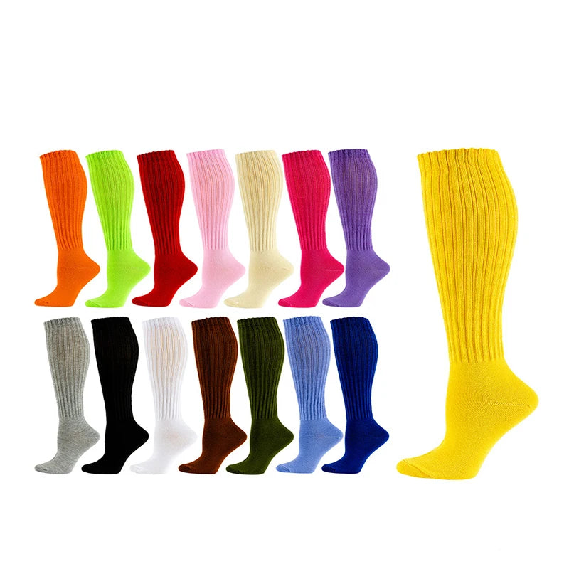 Women's thick slouch socks for autumn and winter/ 10 pair variety pack