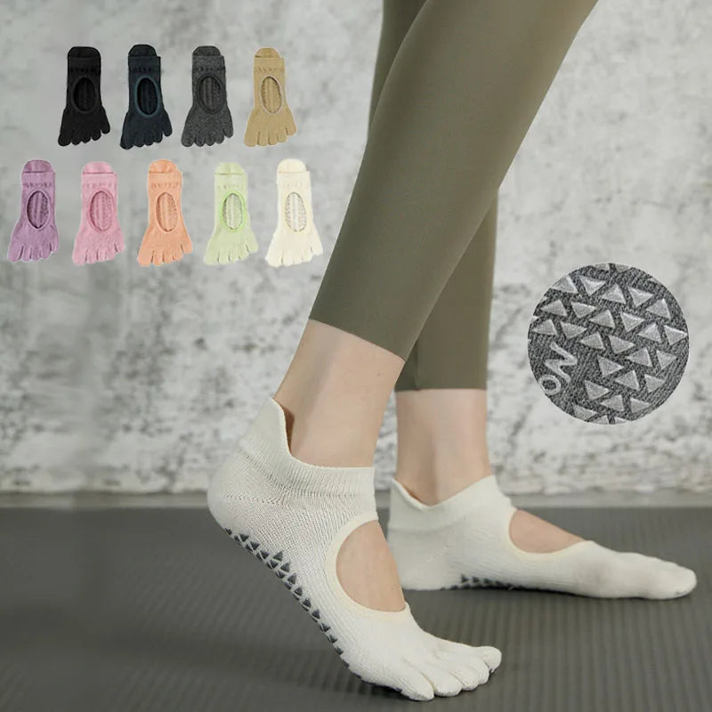 Five Toed Non-slip Women's Pilates Socks