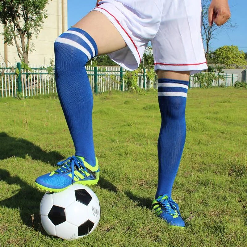 Soccer Socks Adult/ Kids Breathable Sweat Knee-high Training Sports Socks