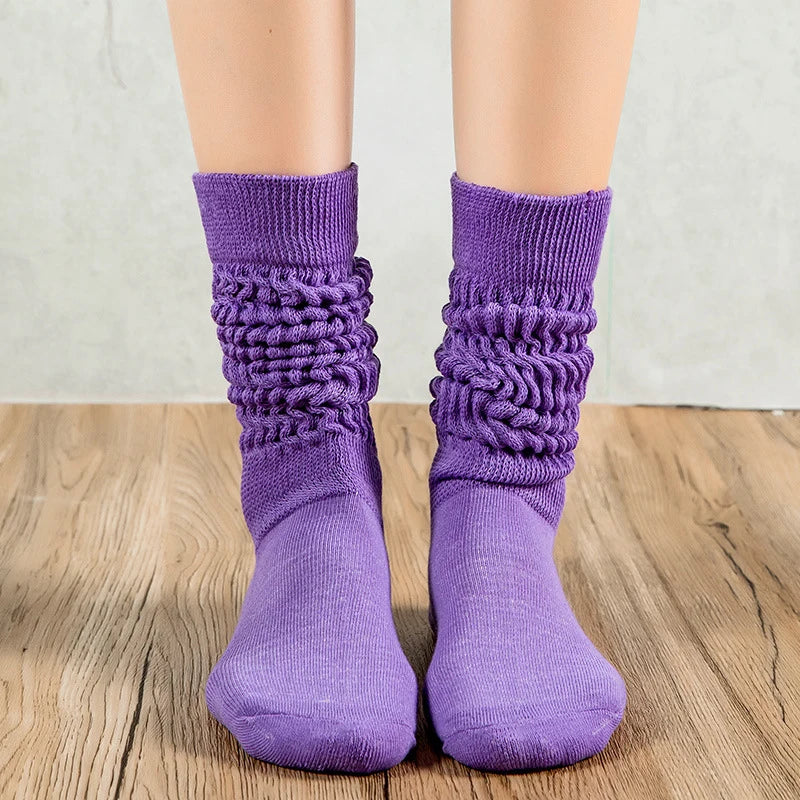 Women's thick slouch socks for autumn and winter/ 10 pair variety pack