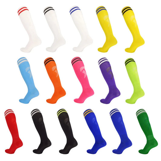 Soccer Socks Adult/ Kids Breathable Sweat Knee-high Training Sports Socks