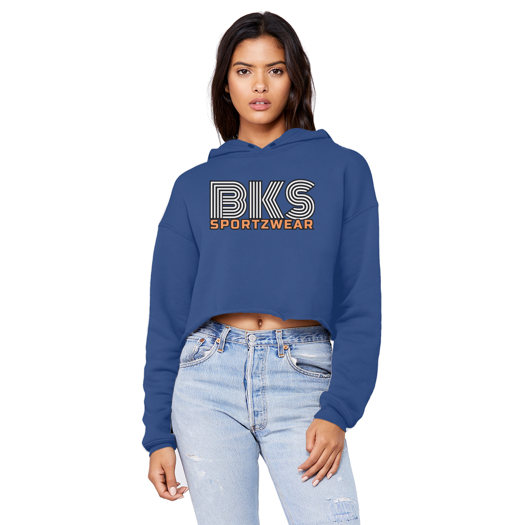 Bks Swirl Sportzwear  Cropped Raw Edge Boyfriend Hoodie