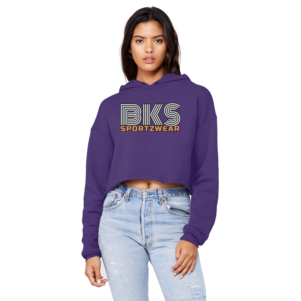 Bks Swirl Sportzwear  Cropped Raw Edge Boyfriend Hoodie